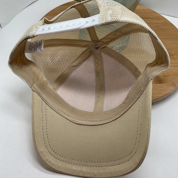 Straw Snapback Mesh Trucker Hat Pineapple Print - Picture 5 of 6